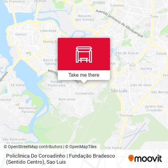 Policlínica Do Coroadinho | Fundação Bradesco (Sentido Centro) map