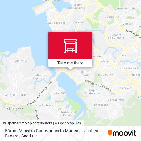 Fórum Ministro Carlos Alberto Madeira - Justiça Federal map