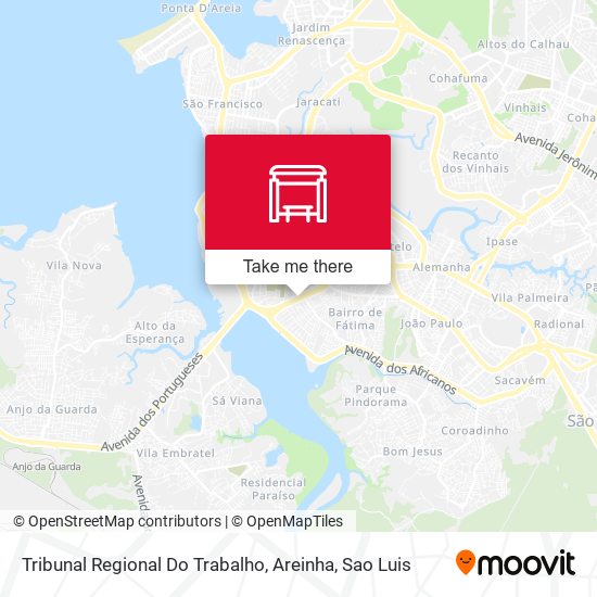 Mapa Tribunal Regional Do Trabalho, Areinha