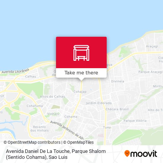 Avenida Daniel De La Touche, Parque Shalom (Sentido Cohama) map