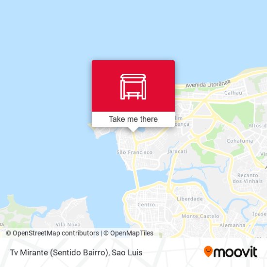 Tv Mirante (Sentido Bairro) map