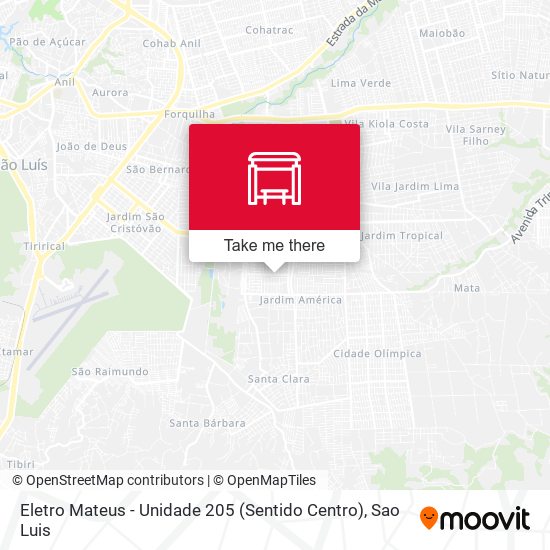 Eletro Mateus - Unidade 205 (Sentido Centro) map