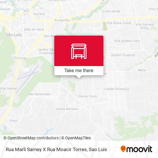 Rua Marli Sarney X Rua Moacir Torres map