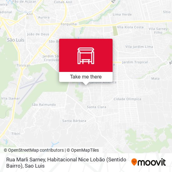 Rua Marli Sarney, Habitacional Nice Lobão (Sentido Bairro) map