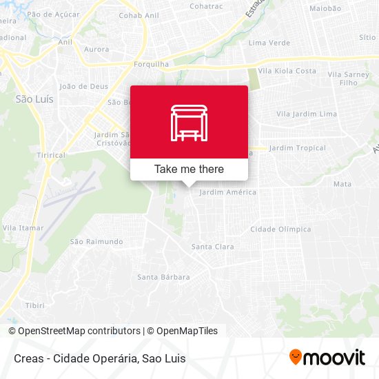Creas - Cidade Operária map