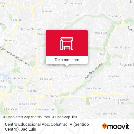 Centro Educacional Abc, Cohatrac IV (Sentido Centro) map