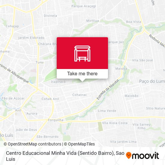 Centro Educacional Minha Vida (Sentido Bairro) map