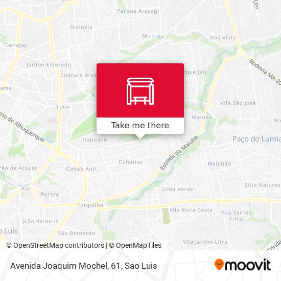 Mapa Avenida Joaquim Mochel, 61