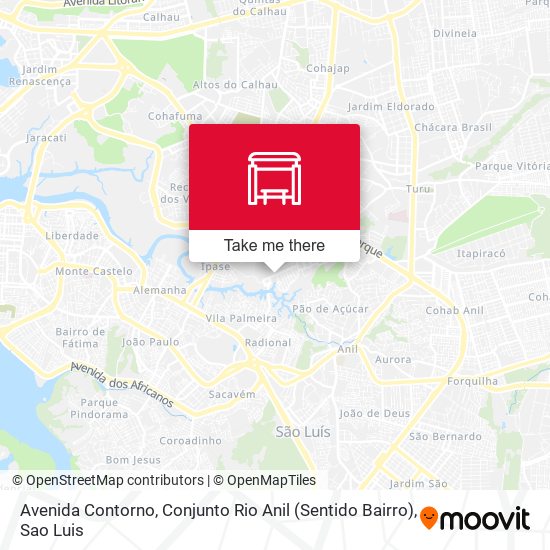 Avenida Contorno, Conjunto Rio Anil (Sentido Bairro) map