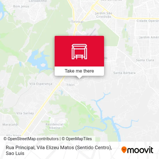 Rua Principal, Vila Elizeu Matos (Sentido Centro) map