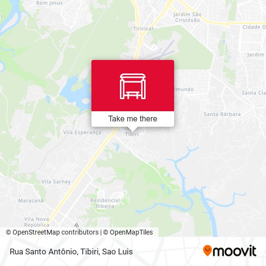 Rua Santo Antônio, Tibiri map