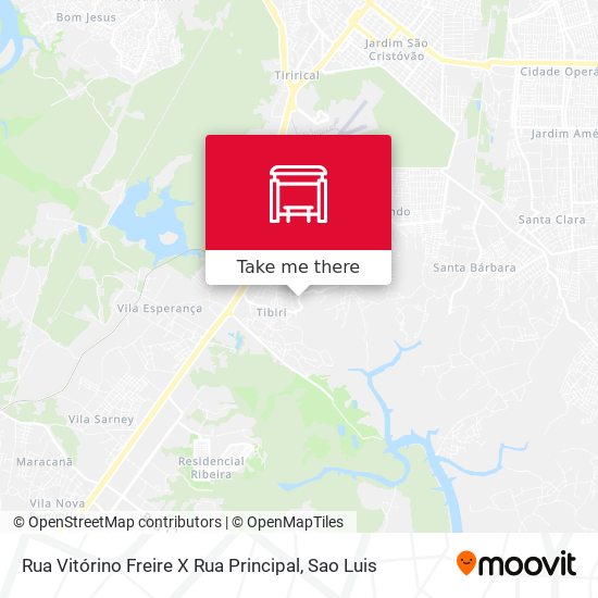 Rua Vitórino Freire X Rua Principal map