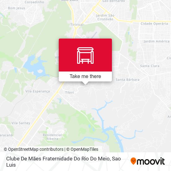 Mapa Clube De Mães Fraternidade Do Rio Do Meio