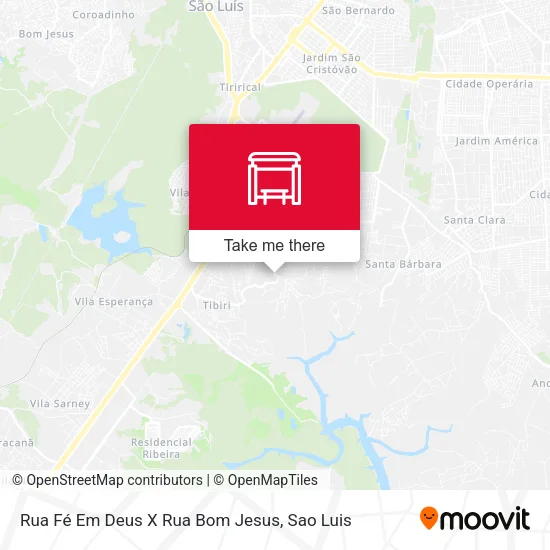 Rua Fé Em Deus X Rua Bom Jesus map