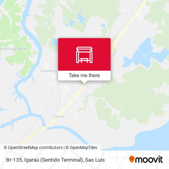Br-135, Igaraú (Sentido Terminal) map