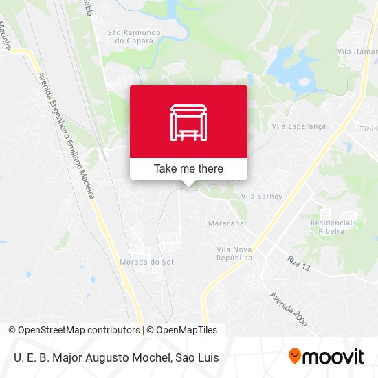 U. E. B. Major Augusto Mochel map