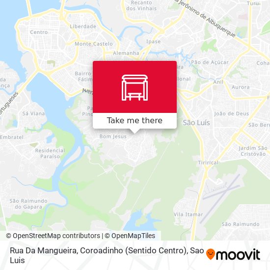 Rua Da Mangueira, Coroadinho (Sentido Centro) map