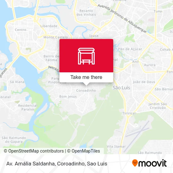 Av. Amália Saldanha, Coroadinho map