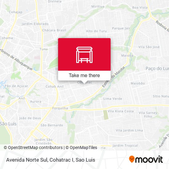 Avenida Norte Sul, Cohatrac I map