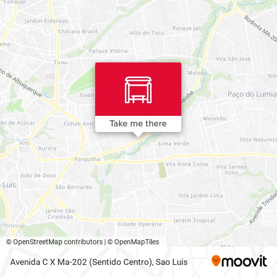 Avenida C X Ma-202 (Sentido Centro) map