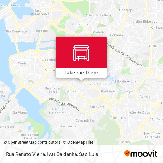 Rua Renato Vieira, Ivar Saldanha map