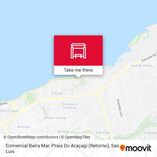 Comercial Beira Mar, Praia Do Araçagi (Retorno) map