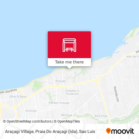 Araçagi Village, Praia Do Araçagi (Ida) map