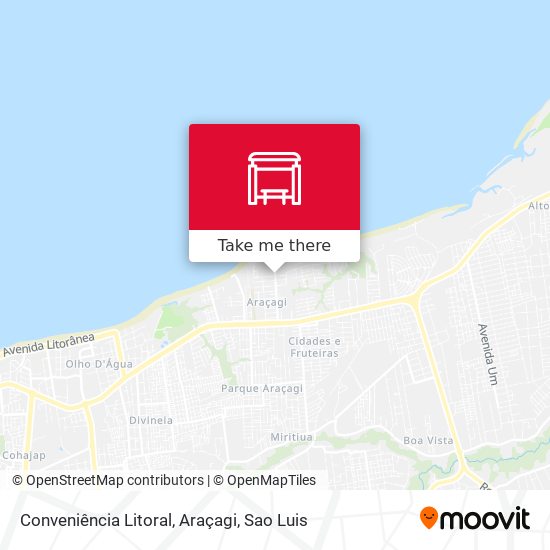 Conveniência Litoral, Araçagi map
