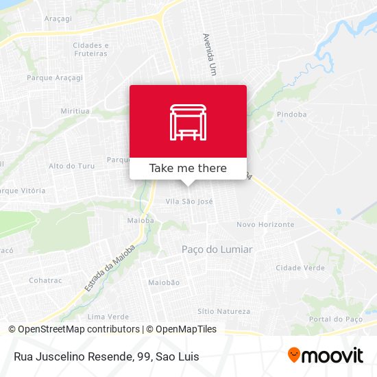 Rua Juscelino Resende, 99 map