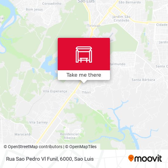 Rua Sao Pedro Vl Funil, 6000 map