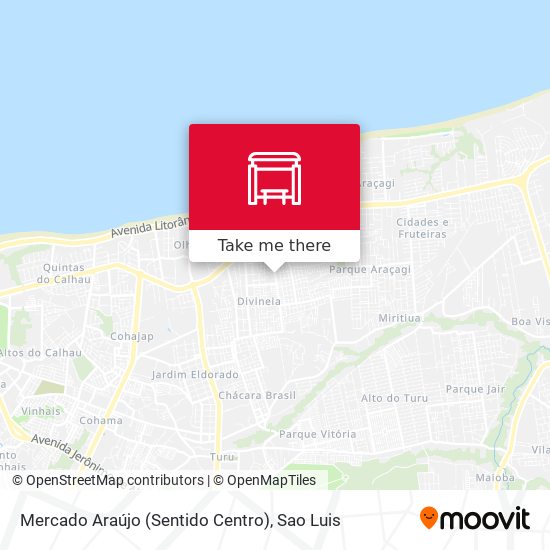 Mercado Araújo (Sentido Centro) map