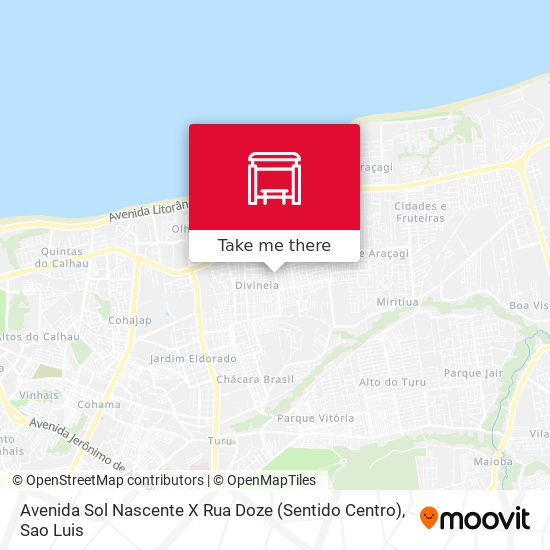 Avenida Sol Nascente X Rua Doze (Sentido Centro) map