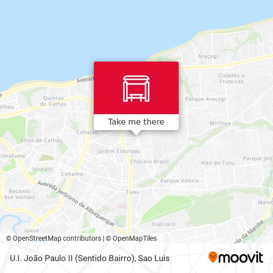 U.I. João Paulo II (Sentido Bairro) map
