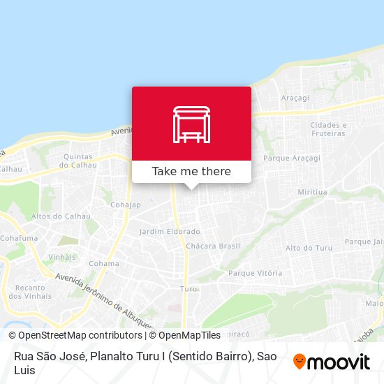 Rua São José, Planalto Turu I (Sentido Bairro) map