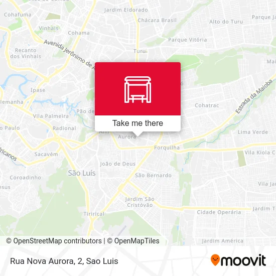 Rua Nova Aurora, 2 map