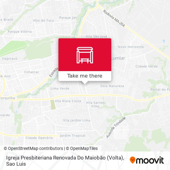 Igreja Presbiteriana Renovada Do Maiobão (Volta) map