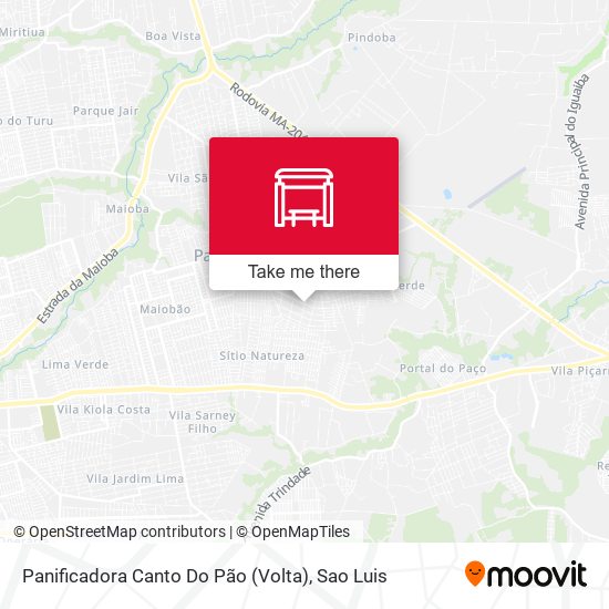 Panificadora Canto Do Pão (Volta) map