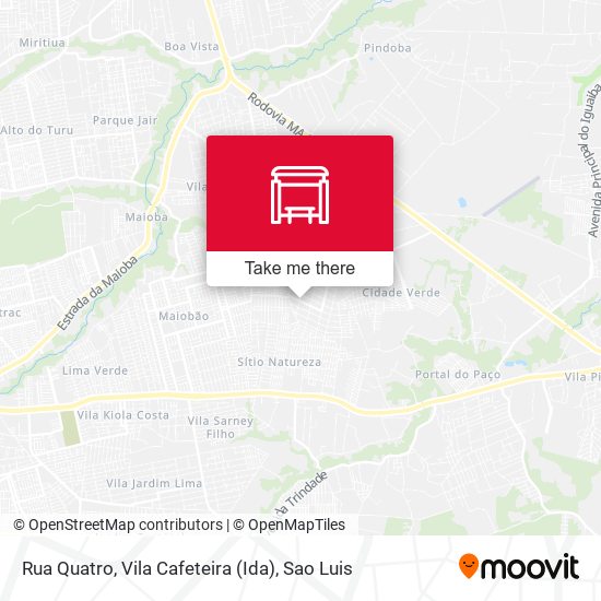 Rua Quatro, Vila Cafeteira (Ida) map