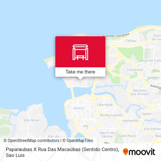 Paparaubas X Rua Das Macaúbas (Sentido Centro) map