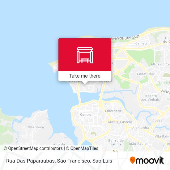 Rua Das Paparaubas, São Francisco map