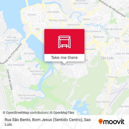 Rua São Bento, Bom Jesus (Sentido Centro) map