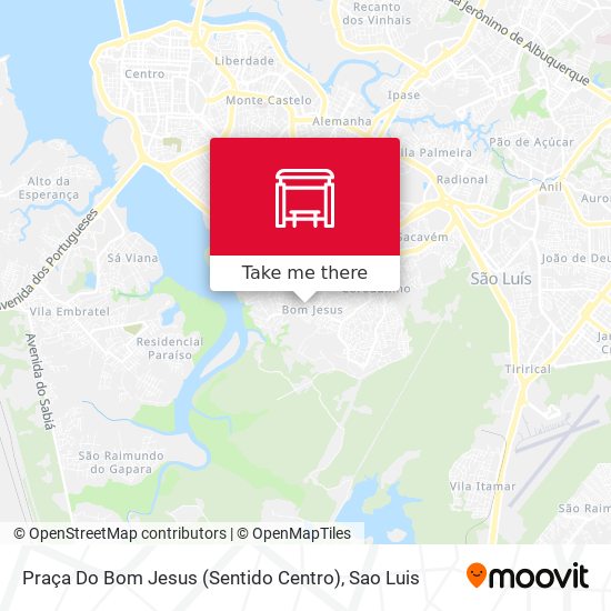 Mapa Praça Do Bom Jesus (Sentido Centro)