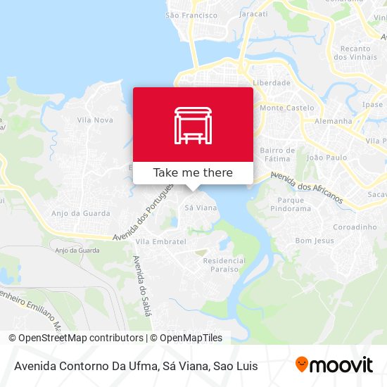Avenida Contorno Da Ufma, Sá Viana map