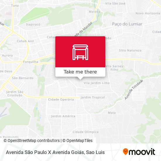 Avenida São Paulo X Avenida Goiás map