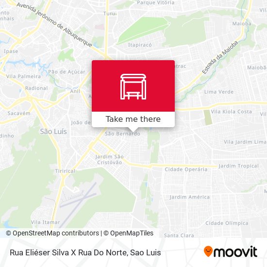 Rua Eliéser Silva X Rua Do Norte map