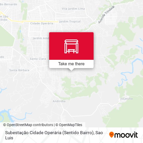 Subestação Cidade Operária (Sentido Bairro) map