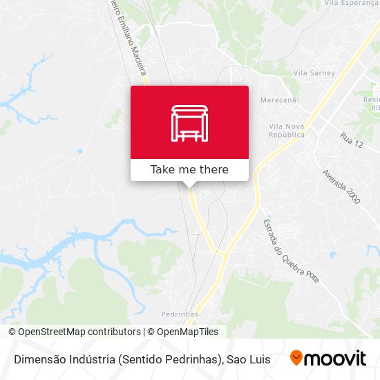Dimensão Indústria (Sentido Pedrinhas) map