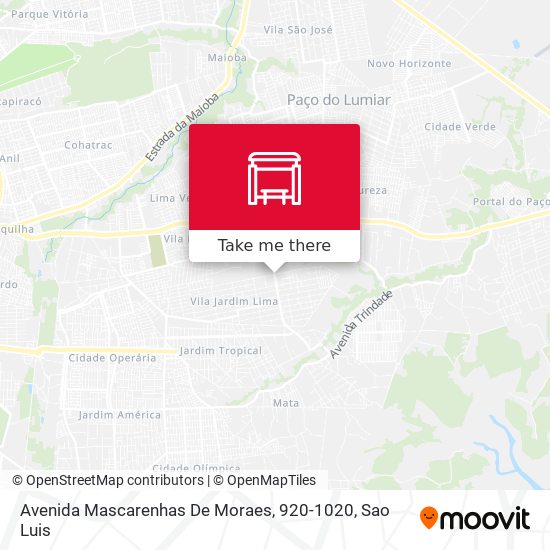 Avenida Mascarenhas De Moraes, 920-1020 map