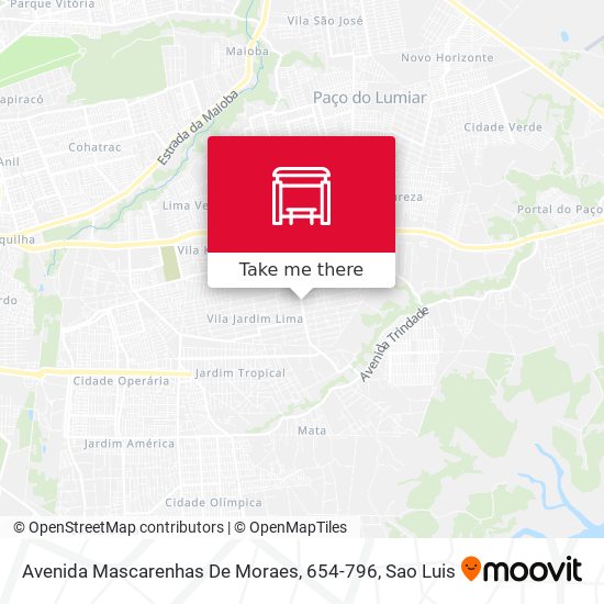 Avenida Mascarenhas De Moraes, 654-796 map