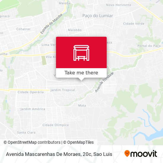 Mapa Avenida Mascarenhas De Moraes, 20c